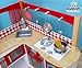 New Kidkraft Wooden Red Corner Kitchen