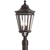 Feiss Lighting-Cotswold Lane-Three Light Outdoor Post Mount in Traditional Style-9.5 Inch Wide by 22.5 Inch High-Grecian