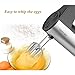 Jaroky Hand Mixer, 5 Speed Classic Stainless Steel Mixer Ultra Power Electric Mixer with Turbo and Easy Eject Button, Durable Handheld Mixer Includes Sturdy Beaters and Dough Hooks, Silver