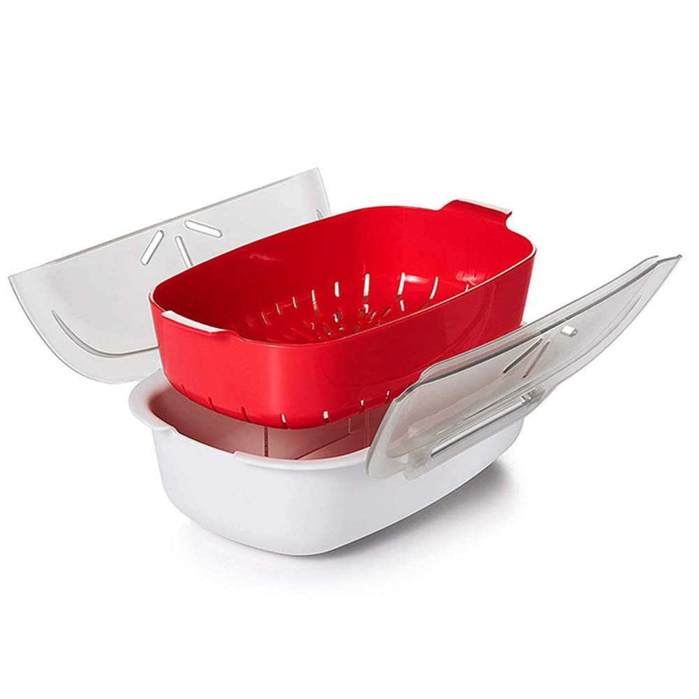YSoutstripdu Canasta De Vaporizador De Microondas para Verduras ...