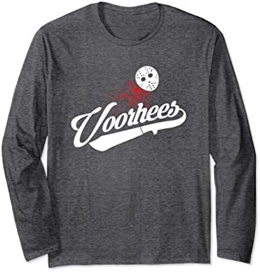 Friday 13th Jason Varsity | Voorhees Long Sleeve T-Shirt