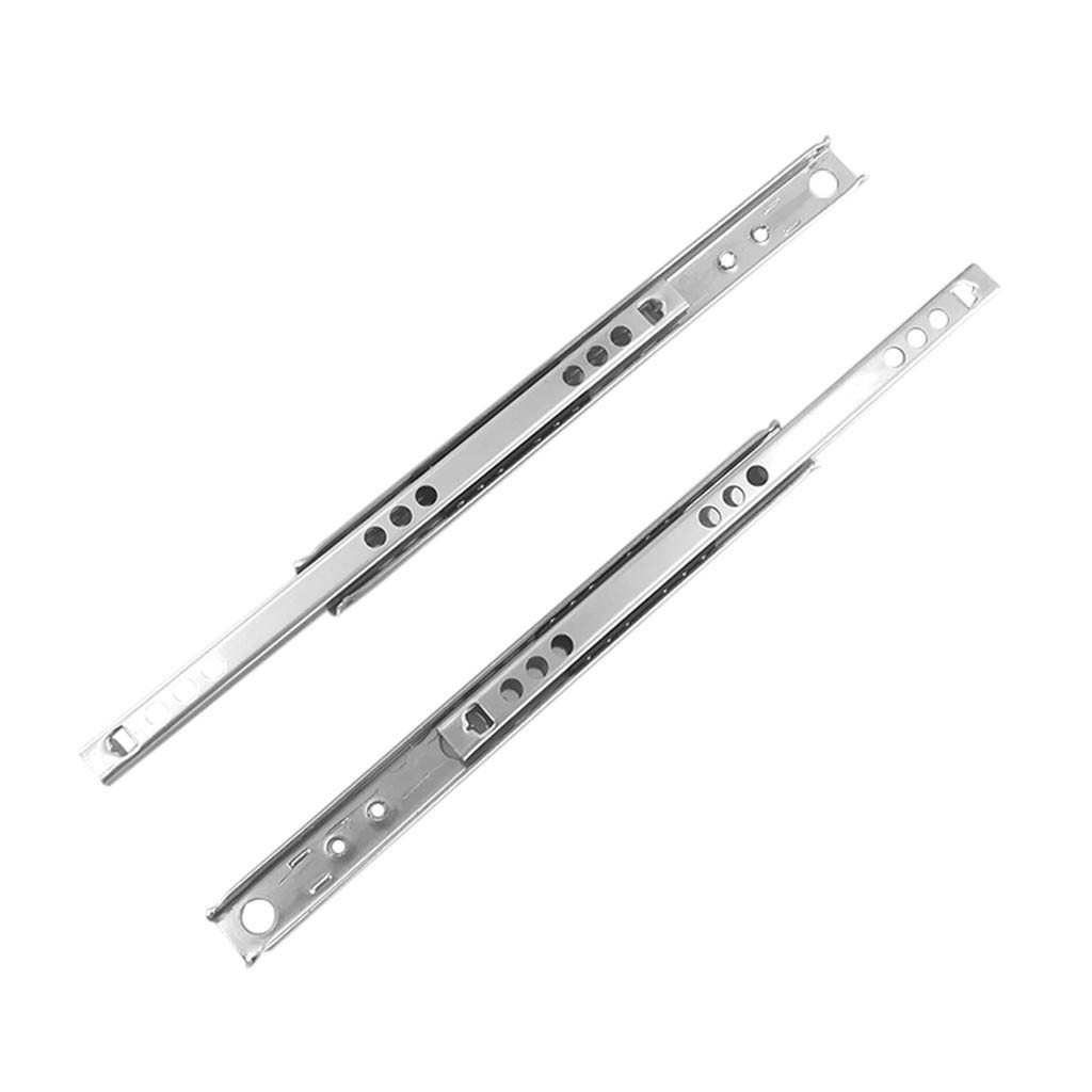 Full Sizes Drawer Slides 17x450mm Partial Extension Ball Bearing