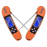 [2 Pack]Dr.meter DTH-104A-2 Food Thermometer Digital Cooking Meat Thermometers, Instant Read Pocket Thermometer Kitchen, Superfast and Safe for Grill Cooking Candy ,BBQ