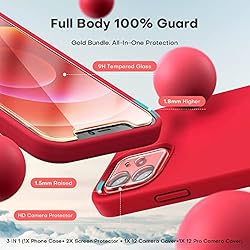 TOCOL [5 in 1 for iPhone 12 Case, for iPhone 12 Pro
