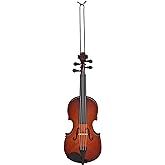 Broadway Gifts 5 Inch Brown Wood Violin Ornament Decoration - Instrument Ornament Gifts for Musicians