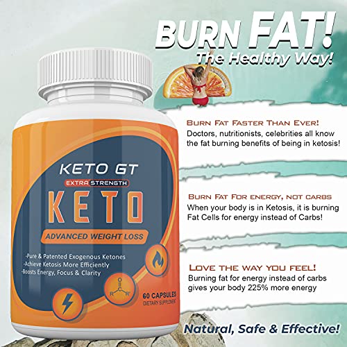 Keto GT Weight Loss Extra Strength Pure Patened Exogenous Ketones
