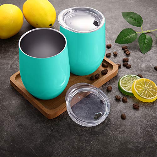 3 Double+Insulated+Stemless+Stainless+Champagne+Cocktails