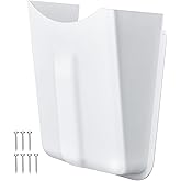 Wowangce 1 Pcs Lavatory Protector, White ABS Lavatory Shroud Bathroom Cover for Sink with 7 Flat Head Self Tapping Screws for Concealing Pipes Under Sink for Easy Installation Fits Standard Basin