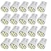 uxcell 20 Pcs DC 12V Auto Internal T10 White 8-LED 1210 Surface Mount Device Signal Marker Light Bulb