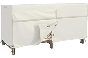 MR. COVER 8 Feet Firewood Rack Cover, 600D Heavy Duty Waterproof Log Rack Cover for Outdoor Wood Holder, Rip-Resistant and Snow-Resistant, 96L x 24W x 48H