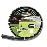Worth Garden Kink-Free 3/4 in. x 50 ft. Hose, 50 Foot Garden Hose, Durable Heavy Duty, Brass Fittings Water Hose Home and Commercial Grade 12-Year Warranty