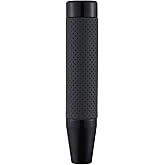 Abfer Weighted Shift Knob Long Stick Gear Shifter Lever Leather Shift Knobs with Adapter for Most Automatic Manual Vehicle Trucks, Black