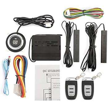 Partol Car Alarm System Smart Key Pke Car Security Alarm Passive Keyless Entry Push Start System Engine Start Stop Push Button Remote Starter Shock