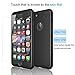 Tekcoo for iPhone 7 Case, [T360 HY] Ultra Thin Full Body Coverage Protection Scratch Proof Hard Slim Hybrid Cover Shell with Tempered Glass Screen Protector Skin for Apple iPhone 7 4.7 Inch [Black]