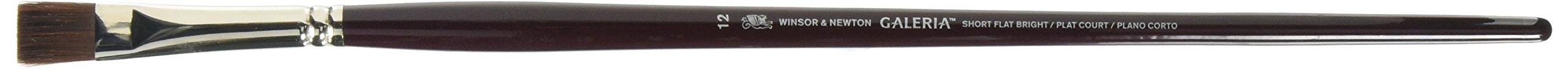 Winsor & Newton Size 12 Galeria Long Handle Short Flat Brush