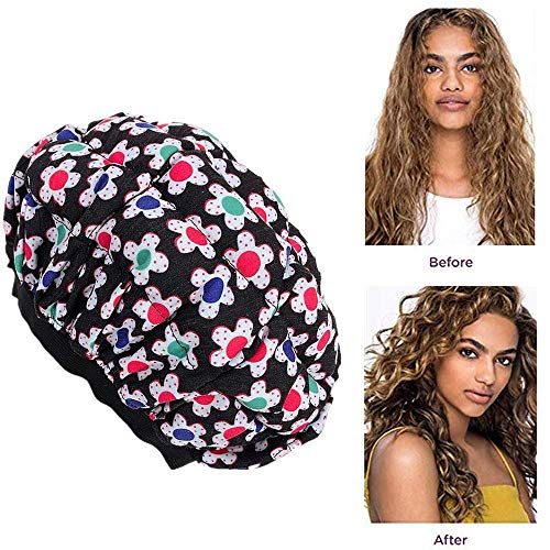 Lesgos Deep Conditioning Heat Cap, Cordless Microwavable Heat Cap for Deep Conditioning Hair Therapy Thermal Spa Hair Steamer Treatment Cap