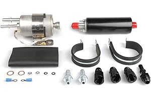 ZHSYMX GSL392 255LPH Inline Fuel Pump & 58 PSI LS Swap Fuel Pump EFI Conversion Fuel Filter Regulator Kit With 6AN Fittings G