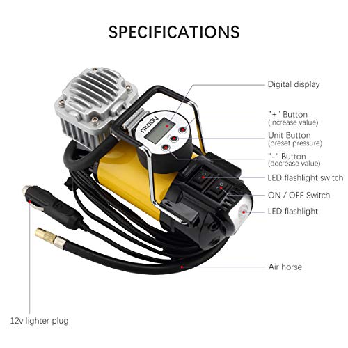 4 Miady+Portable+Compressor+Shutt+Off+Technology