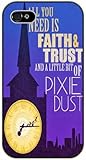 All you need is faith and trust and a little bit of pixie dust - Peter Pan - iPhone 5C black plastic case / Inspiration Walt Disney Quotes