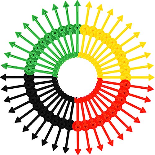 Tatuo 40 Pieces Arrow Spinners Board Game Spinner Arrow Toys for Party School Home Using, 4 Colors