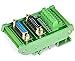 Electronics-Salon DB15 D-SUB DIN Rail Mount Interface Module, DSUB Male/Female, Breakout Board.