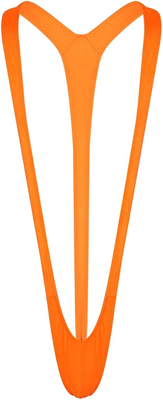 TiaoBug US Mens Borat Mankini Underwear One Size Orange Amazon.ca