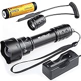 Evolva Future Technology T20 IR 38mm Lens Infrared Light Night Vision Flashlight Torch (Torch+Battery+Charger+Pressure Switch)