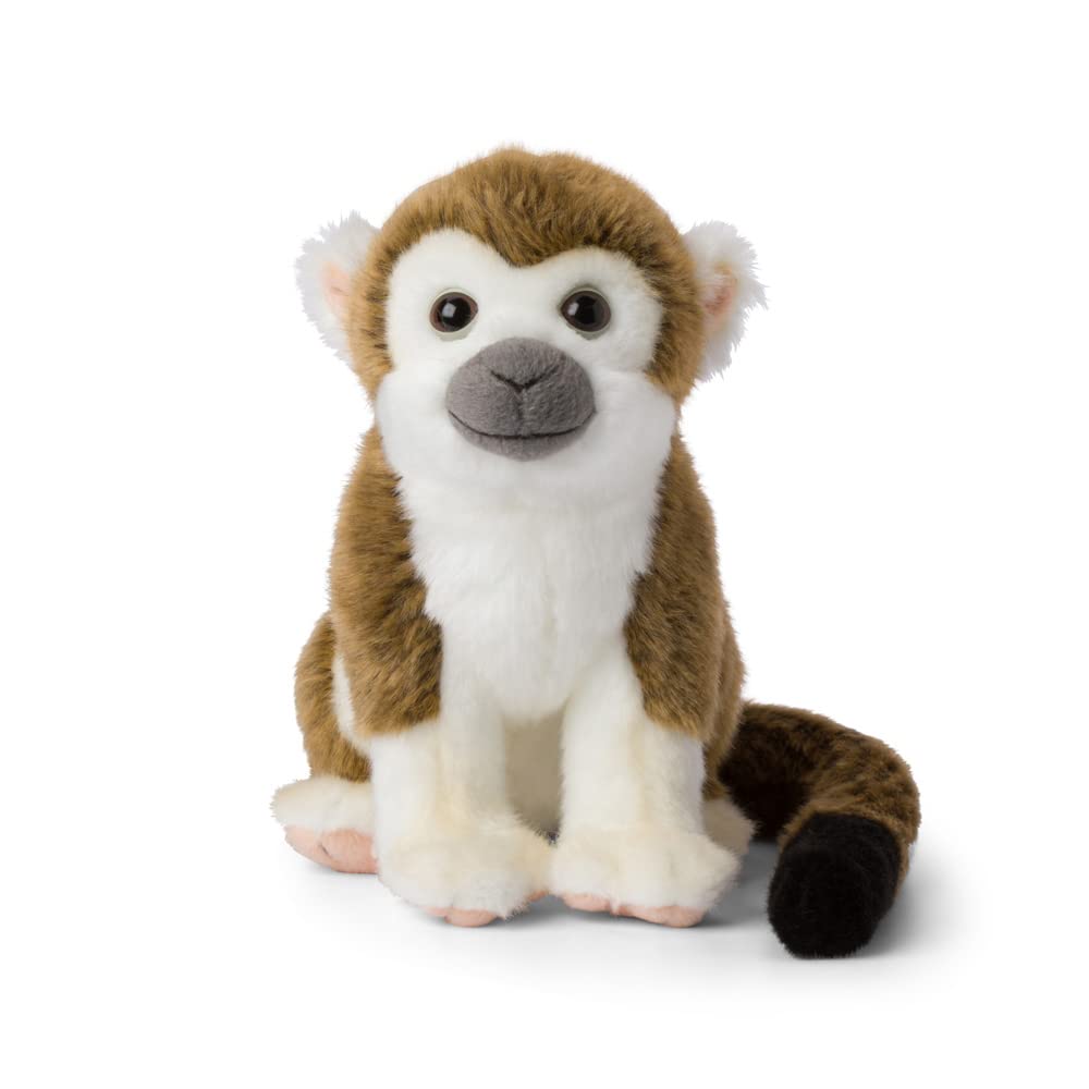 WWF 01104 Plush Toy Skull Monkey, Lifelike Designed Cuddly Toy, Approx. 23 cm Tall, Wonderfully Soft and Cuddly, Hand Wash Possible