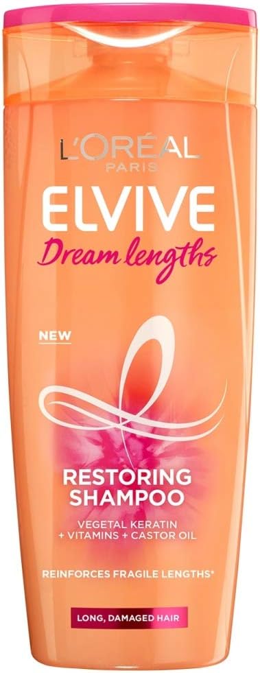 L'Oreal Paris Elvive Dream Lengths Long Hair Shampoo, 400 ml, 400 ml (Pack of 1)