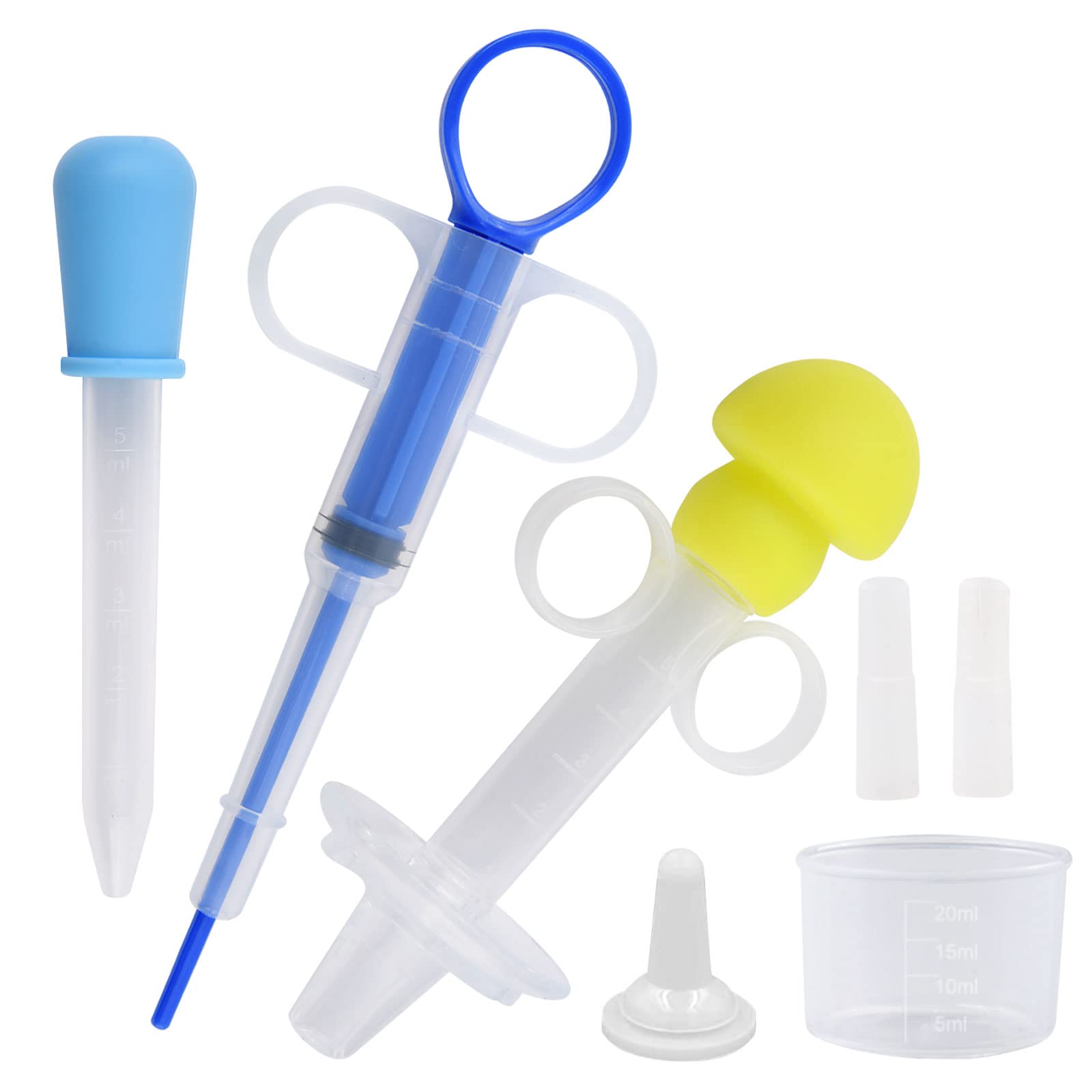 onebarleycorn - Pet Dog Cat Pill Gun,Cat Pill Popper Dog Pill Pusher Cat Feeding Syringe Capsule Tablet Soft Tip Piller Device Teat Nipple Feeder for Dogs cats