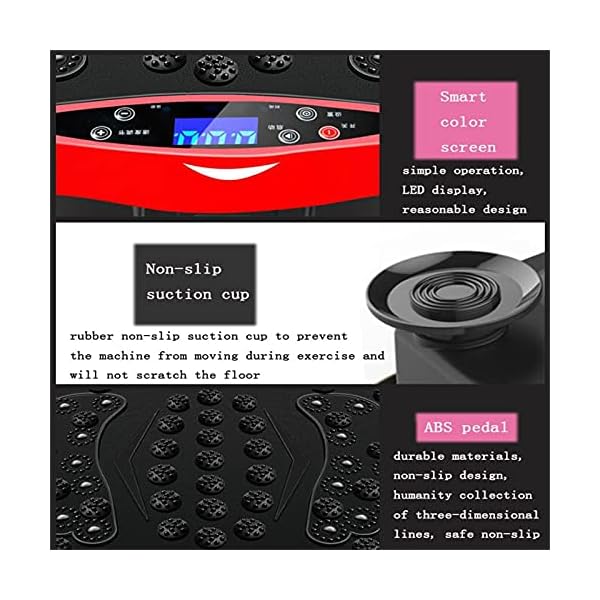 Vibration-Exercise-Machine-Vibration-Plate-Machine-With-Bluetooth-Speaker-5-Program-Modes-Vibrating-Home-Power-Plate-Fitness-Trainer-For-Weight-Loss-Body-ToColorPink-4D-Vibration-Plate-Mach Vibration Exercise Machine, Vibration Plate Machine With Bluetooth Speaker, 5 Program Modes, Vibrating Home Power Plate Fitness Trainer For Weight Loss & Body To(Color:Pink 4D Vibration Plate Mach