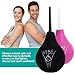 Vibe2o Lush Flush Duo 2 Enema Bulb 4 Nozzle Kit Douche for Women & Men Anal Cleaner