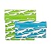 LunchSkins, Green/Blue Reusable 2-Pack Bag Set, Lizard, 1 EA