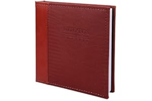 FaCraft Post Bound Photo Album 5x7 with Polyurethane Cover (80,Wine Red)