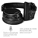 Ausdom Lightweight Stereo Wired Wireless Headset Bluetooth 4.0 EDR Over Ear Audiophile Headphones, Deep Bass with Microphone and Volume Control for PC Mac Computers Cell Phones - Black
