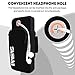 Innens Cell Phone Running Armband for iPhone 13 11 Pro 11 XS XR 8, Galaxy S20 S10 S9, Water Resistant Sports Phone Holder with Adjustable Band and Earphone Jack for Hiking Biking Walking- 6inch(Black)