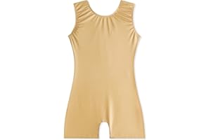 EQSJIU Toddler Leotard for Girl Gymnastics Sleeves Sparkly Tumbling Dance Leotards for Baby Girls Kids Teens 1-10 Years