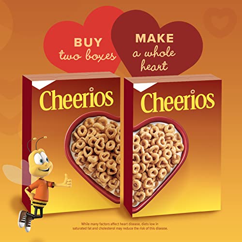 Honey Nut Cheerios Heart Healthy Cereal, Gluten Free Cereal With Whole