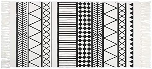 Homcomoda Area Rugs Cotton Floor Mats Hand Made Runner Rugs Washable Kitchen Rug Doormats for Living Room Entry Way Bedroom Door (24"×51")