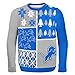 FOCO NFL Detroit Lions BUSY BLOCK Ugly Sweater, Large