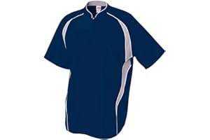 AUTHENTIC BASEBALL SHOP Baseball/Softball 1/4 Zip 2-Color Warm-Up Jacket Windbreaker (6 Colors, 10 Youth/Adult Sizes)