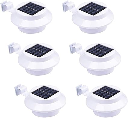 6 Stück Solarlampe Gartenlampe Außenlampe Solarleuchte Zaun Wandleuchte