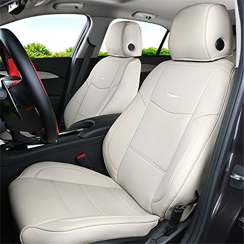 Zhangcaiyun Chair cover Automotive Supplies White Four Seasons Universal Cadillac ATSL, XTS, XT5 Special Cushion Cover cushion