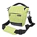 Evecase DSLR Camera Nylon Holster Case/Bag - Light Green for Canon SL2, SL1, T7i, T6, T6i, T6s, T5i, T5, T4i, T3i, T3, T2i, 77D, 80D, 70D, 60D and more Digital Cameras