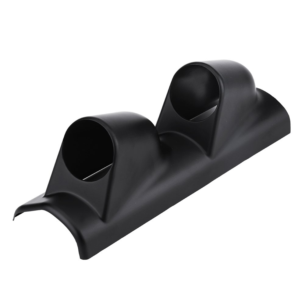 VGEBY Pillar Gauge Mount Pod, Universal Heavy Duty Car Dash Gauge Pod Mount Holder Meter Gauge Pillar for Left Driving Car (Dual Hole)
