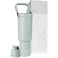 Simple Modern Trek Pivot | 40oz Flip Straw Tumbler with Handle | Water Bottle & Boot | Interchangeable Straw & Chug Lids | Insulated Stainless Steel Jug | Gym Sports Outdoors | Sea Glass Sage