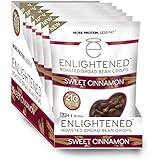 Enlightened Plant Protein Gluten Free Roasted Broad (Fava) Bean Snack, Sweet Cinnamon, 6 Count
