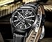 Daimon Men's Watches with Leather Strap Business Analog Black Watch for Men