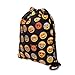 Drawstring Backpack for Traveling or Shopping Casual Daypacks School Bags (Emoji-b)