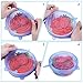 6-Pcs/1 Set Silicone Stretch Lids Reusable, Storage Containers Covers for Stretchable Durable and Expandable, Food Keeping Fresh, Dishwasher, Microwave, Freezer and Oven Safe to Fit Various Sizes Blue